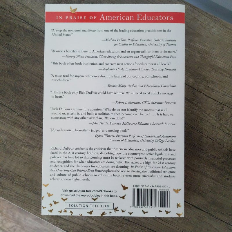 In Praise of American Educators