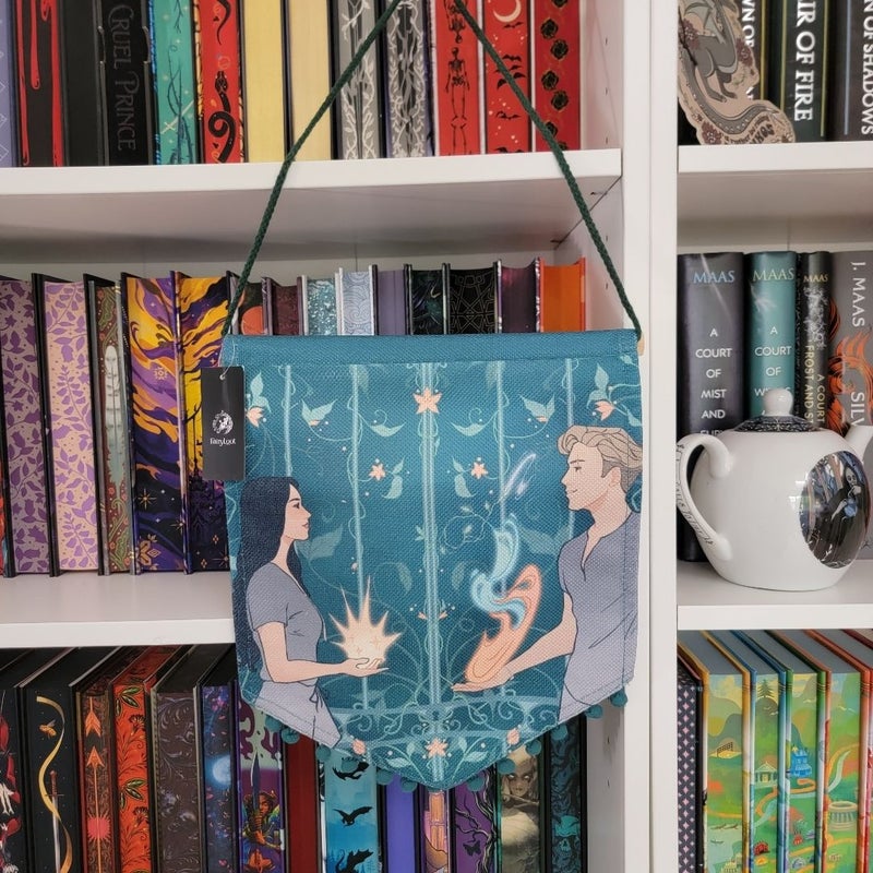 Two Owlcrate Perfect Pairings Pin (Percy Jackson and The Poppy War) and Fairyloot The Prison Healer Pin Banner