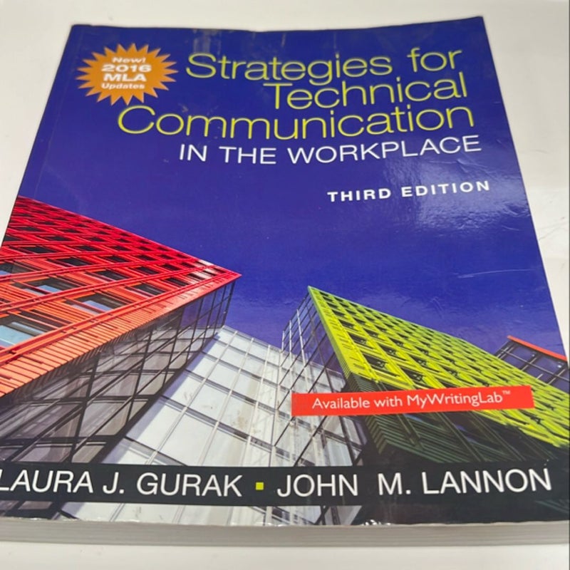 Strategies for Technical Communication in the Workplace, MLA Update Edition