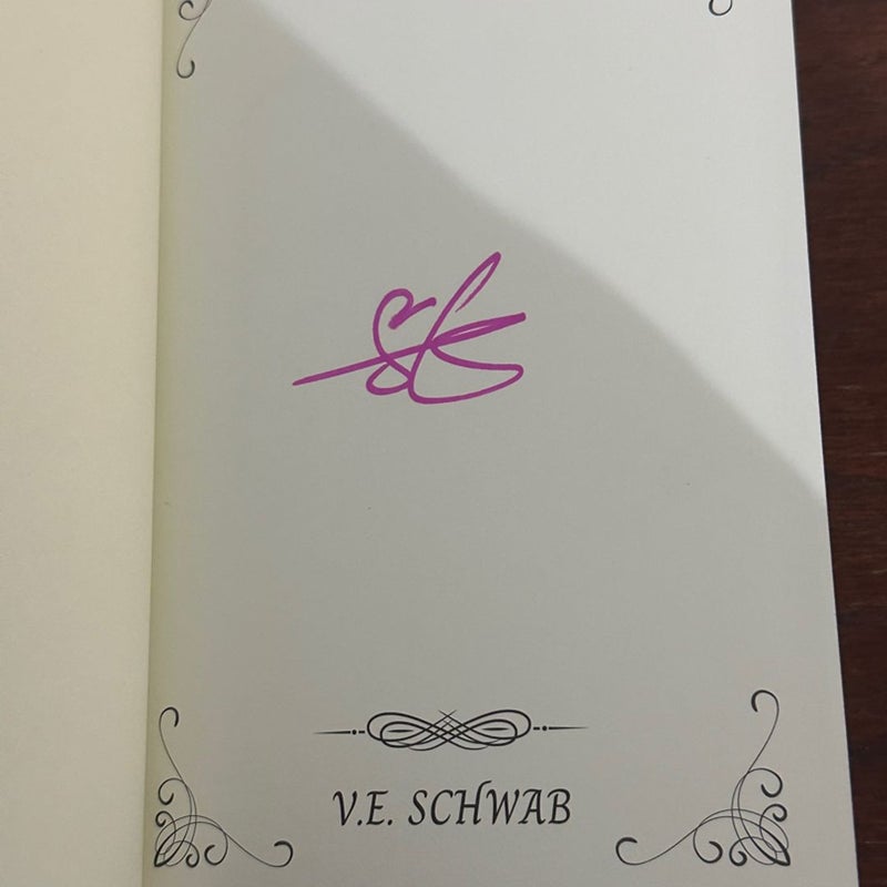 SIGNED The Fragile Threads of Power by V.E. Schwab OWLCRATE EXCLUSIVE Stenciled