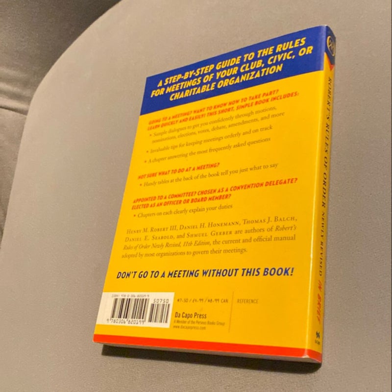 Robert's Rules of Order Newly Revised in Brief, 2nd Edition