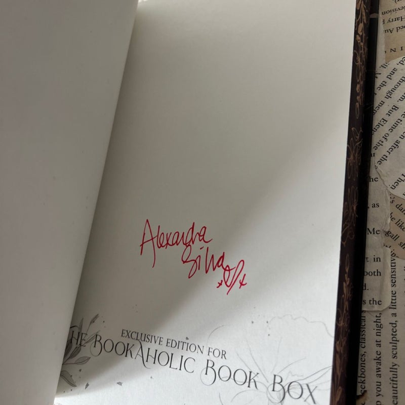 Smoke and flame duet by Alexandra Silva bookaholic book box signed special