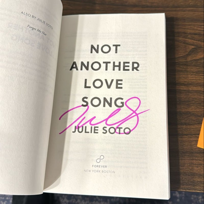 Not Another Love Song - signed 