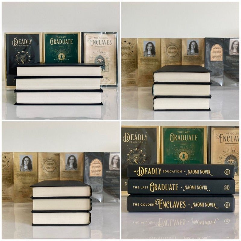 The Scholomance Series: Books 1-3 w/ Student Handbook Barnes & Noble SIGNED First Edition Set
