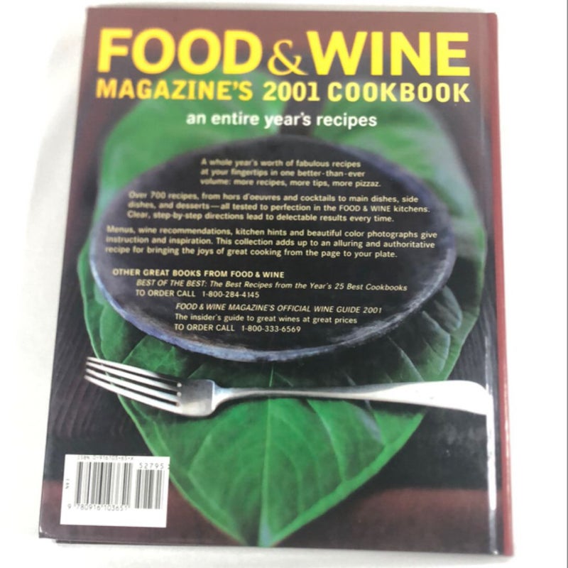 Food and Wine Magazine's 2001 Cookbook