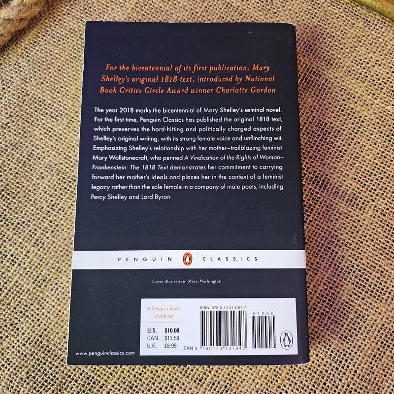 Frankenstein: the 1818 Text