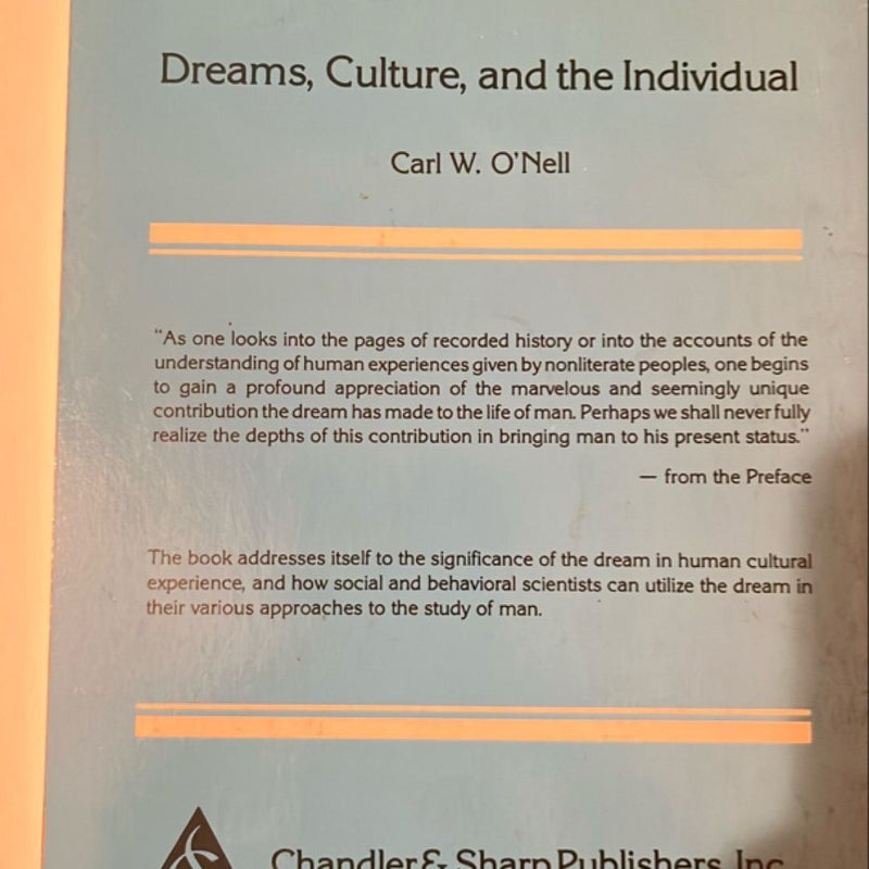 Dreams, Culture and the Individual