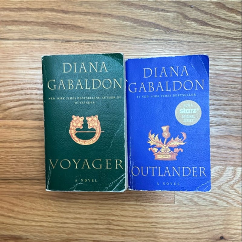 Lot of  2 Voyager and Oulander by Diana Gabaldon