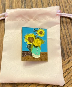 Vincent Van Gogh Sunflowers pin