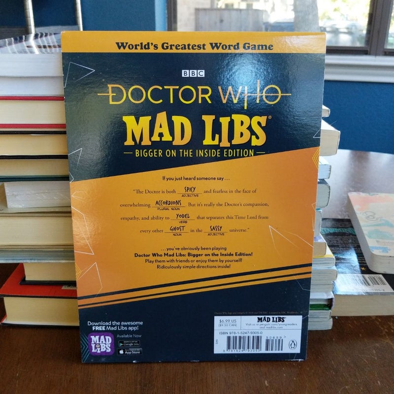 Doctor Who Mad Libs