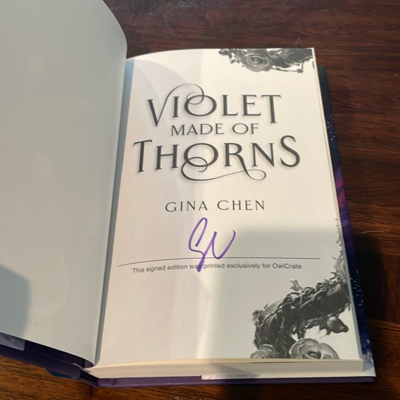 Violet Made of Thorns - OwlCrate Special Signed Edition