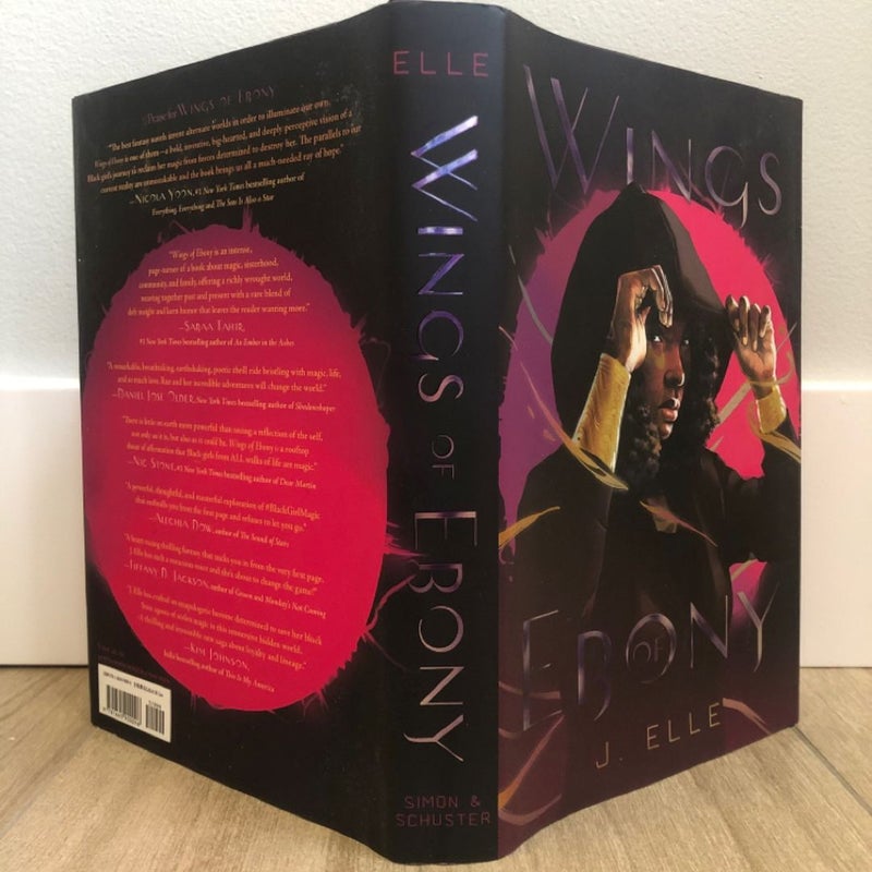 Wings Of Ebony Barnes And Noble YA Book Club Exclusive Edition HC by J.Elle