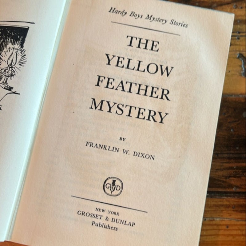 The Yellow Feather Mystery Franklin W. Dixon The Hardy Boys Book HC 1953