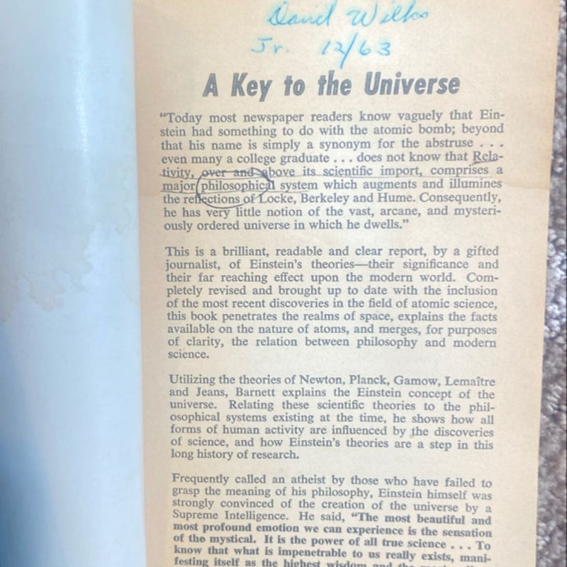 The Universe and Dr. Einstein 