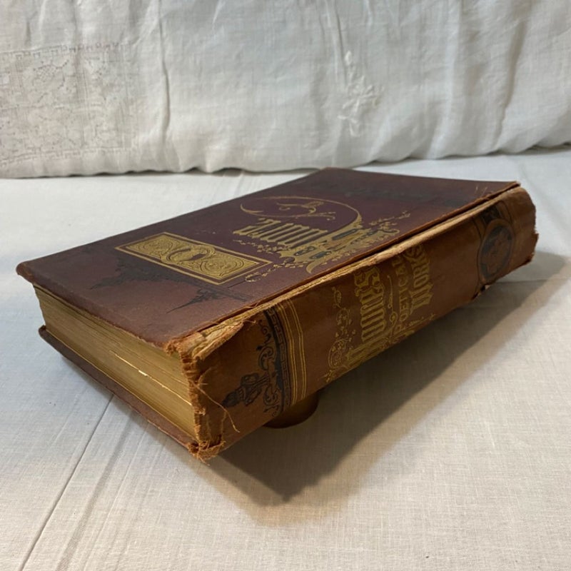 The Poetical Works of Thomas Moore. 1880k. John Francis Waller. Antique Old Book.