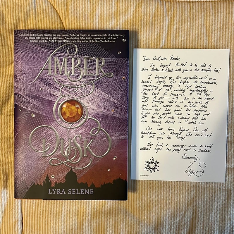 Amber and Dusk OwlCrate Signed Edition 