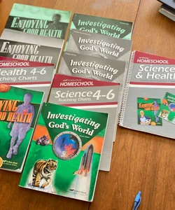 Abeka Science & Health 5th grade books, see description for titles