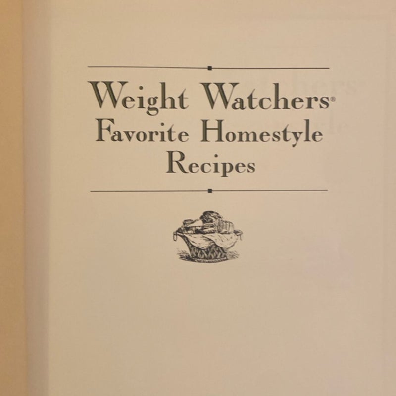 Weight Watchers Favorite Homestyle Recipes