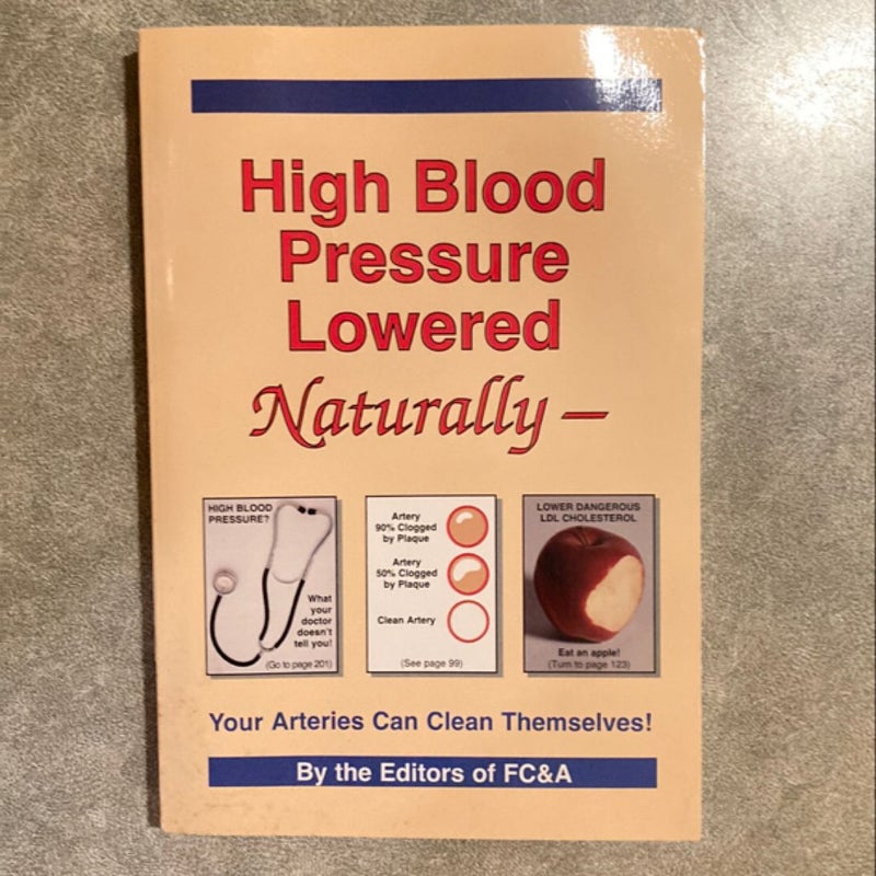 High Blood Pressure Lowered Naturally