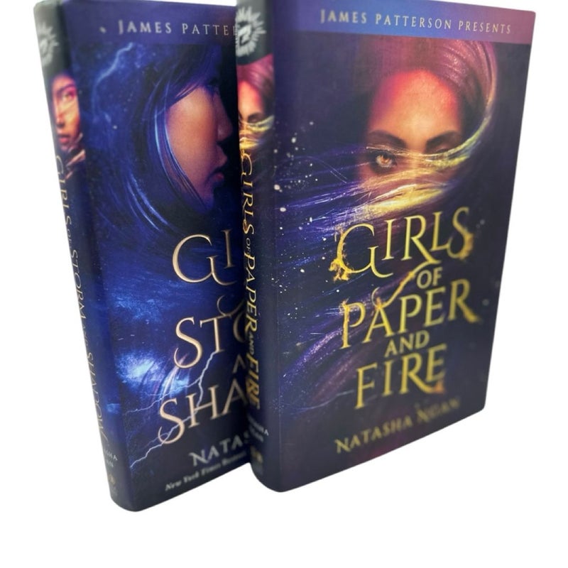 Girls of Paper and Fire and Girls of Storm and Shadow SIGNED