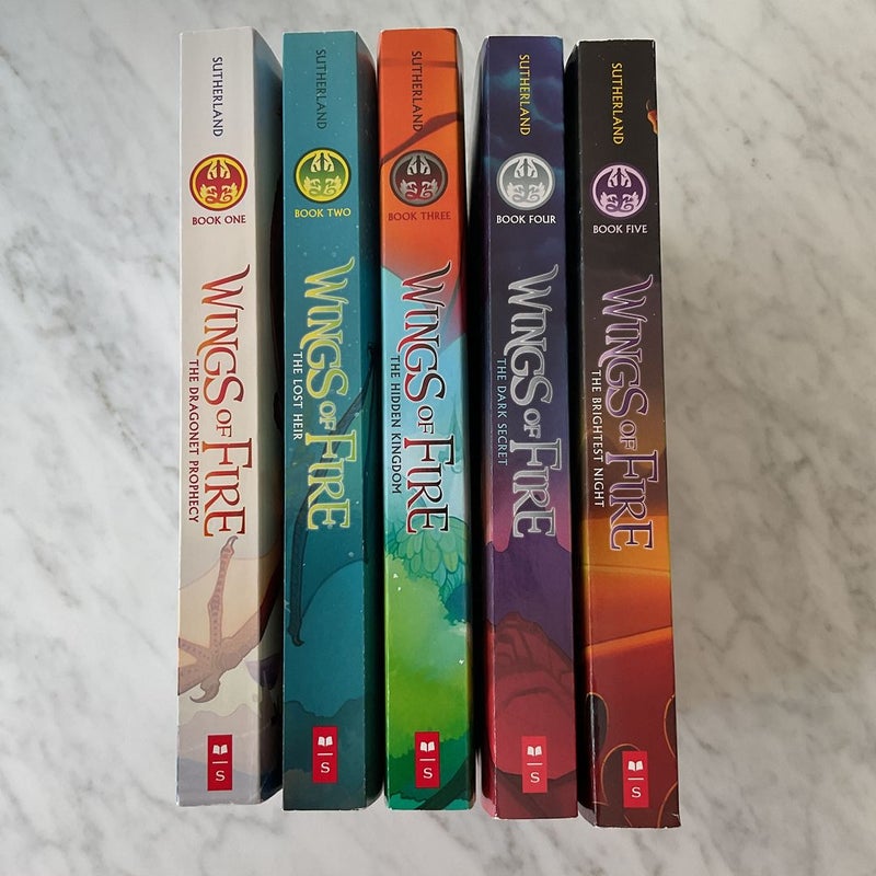 Wings of Fire books 1-5