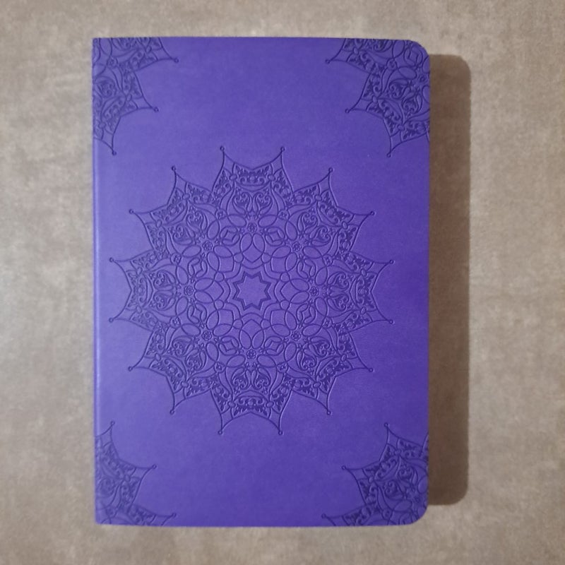 Purple flower journal