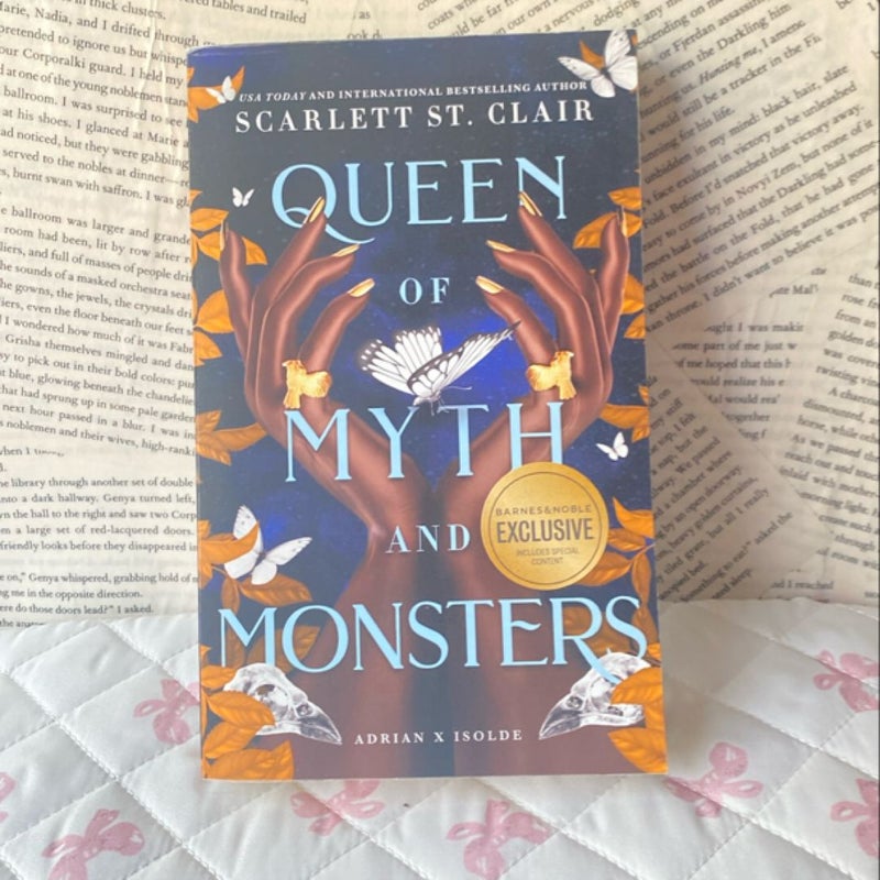Queen of Myth and Monsters + handmade bookmark