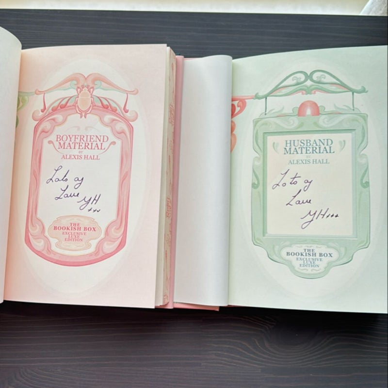 Boyfriend Material & Husband Material (London Calling Bookish Box Exclusive)