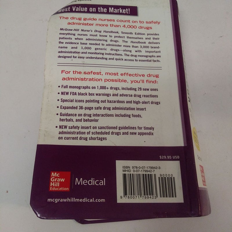 McGraw-Hill Nurses Drug Handbook, Seventh Edition