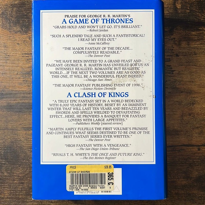 A Storm of Swords ( first edition) 