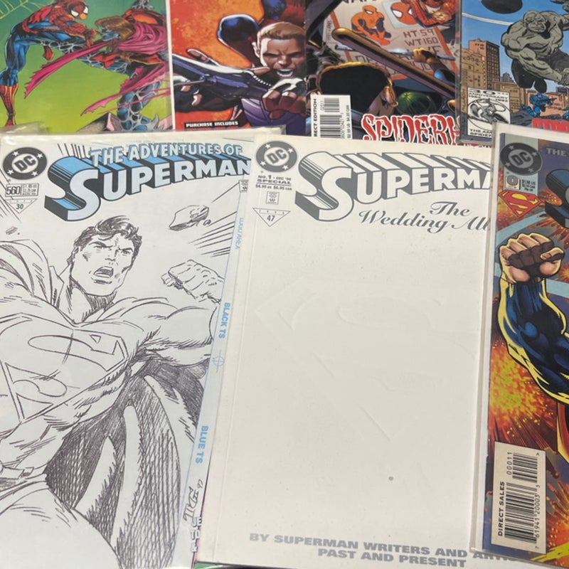 Lot of 23 Comic Books , Spider Man, X-Men , Superman 