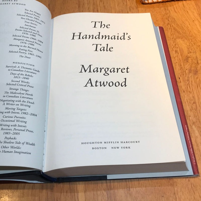 The Handmaid's Tale* 1986 ed. /6th