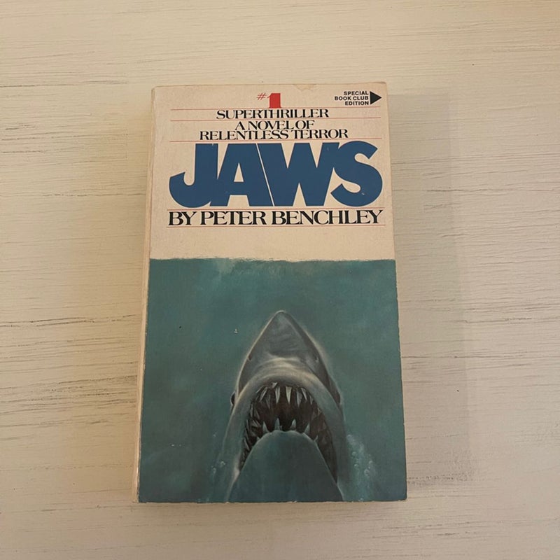 JAWS -Rare Book Club Edition -No Swimmer 1975