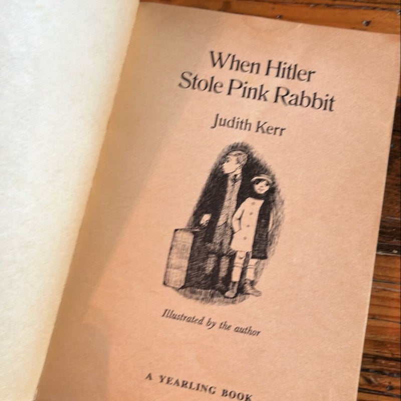When Hitler Stole Pink Rabbit - Judith Kerr - Rare
