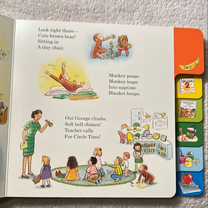 Curious George: Ready for School Tabbed Board Book