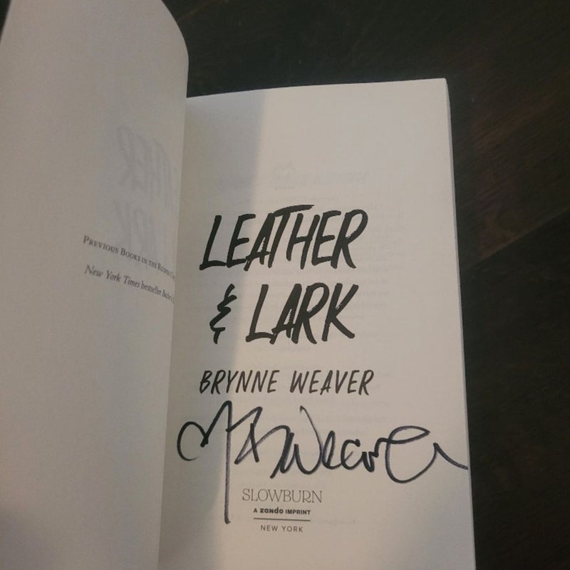 SIGNED Leather and Lark