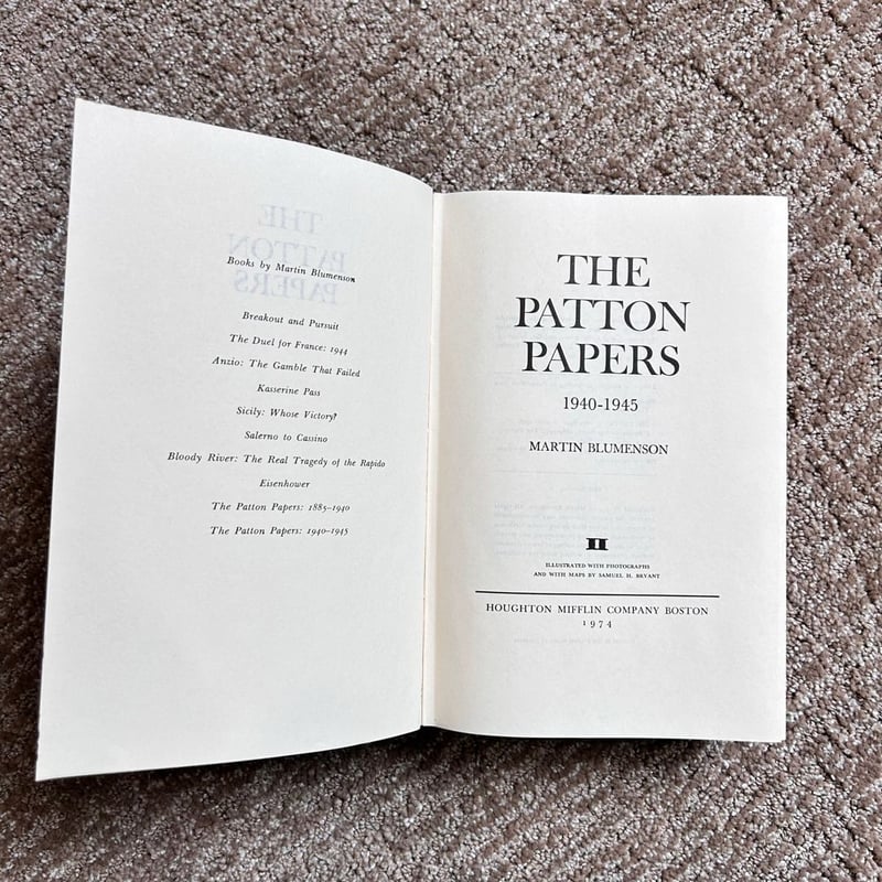 The Patton Papers by MARTIN BLUMENSON, Hardcover | Pangobooks
