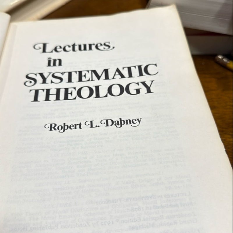 Lectures in Systematic Theologh