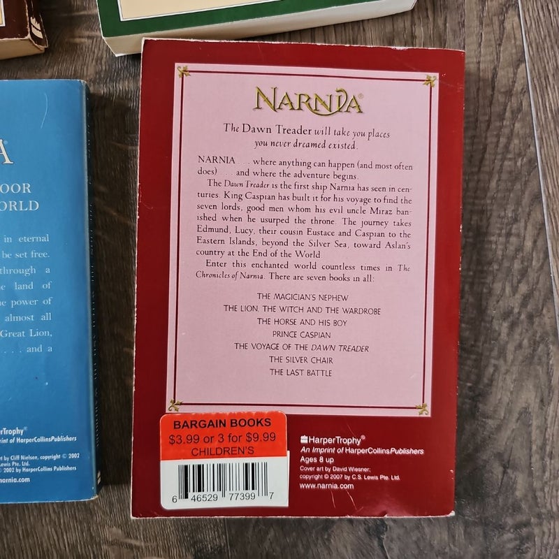  4 books The chronicles of narnia 