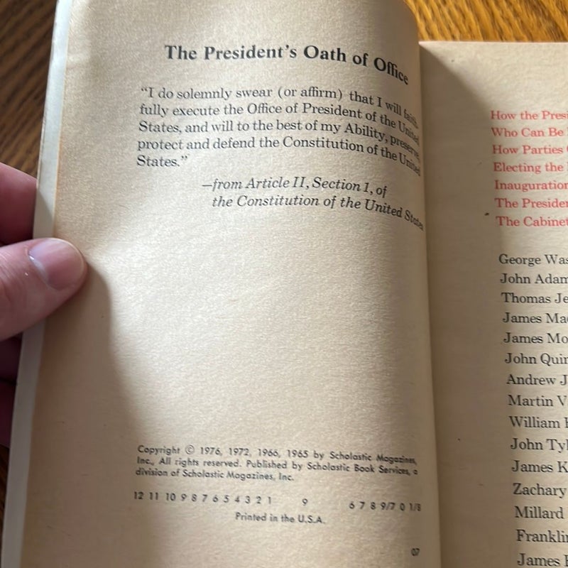 Arrow Book of Presidents