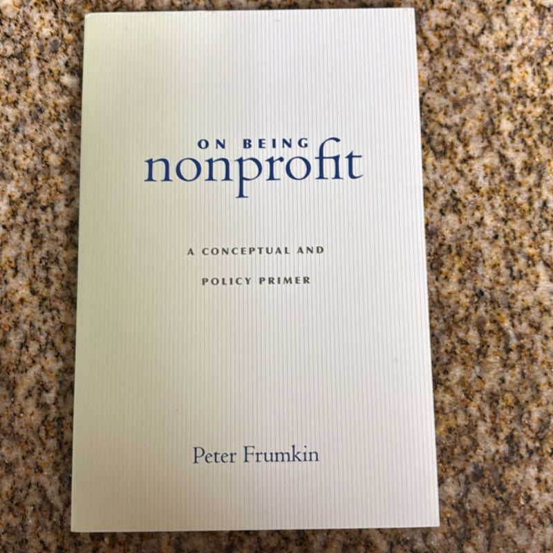 On Being Nonprofit