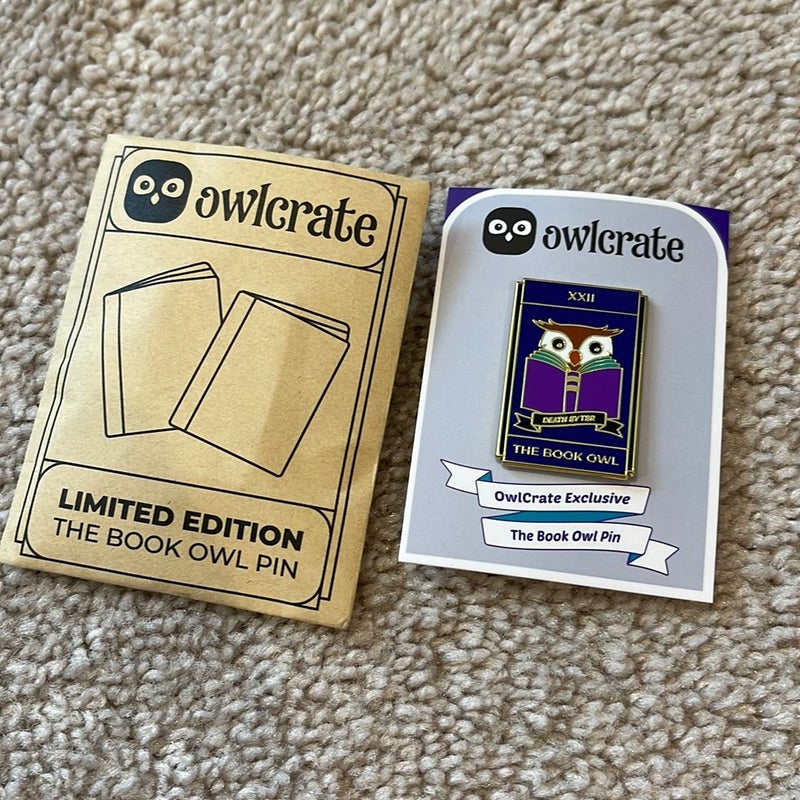 Owlcrate The Book Owl Pin NEW