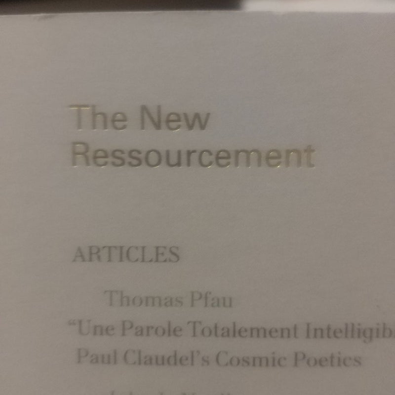 The New Ressourcement (journal)