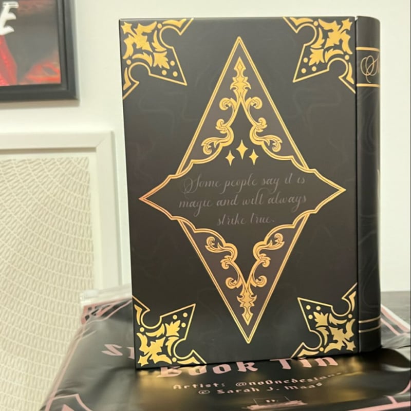 shadowsinger book tin from darkly by Sarah J. Maas, Hardcover | Pangobooks
