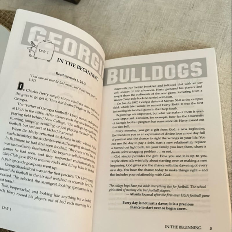 Daily Devotions for Die-Hard Fans Georgia Bulldogs