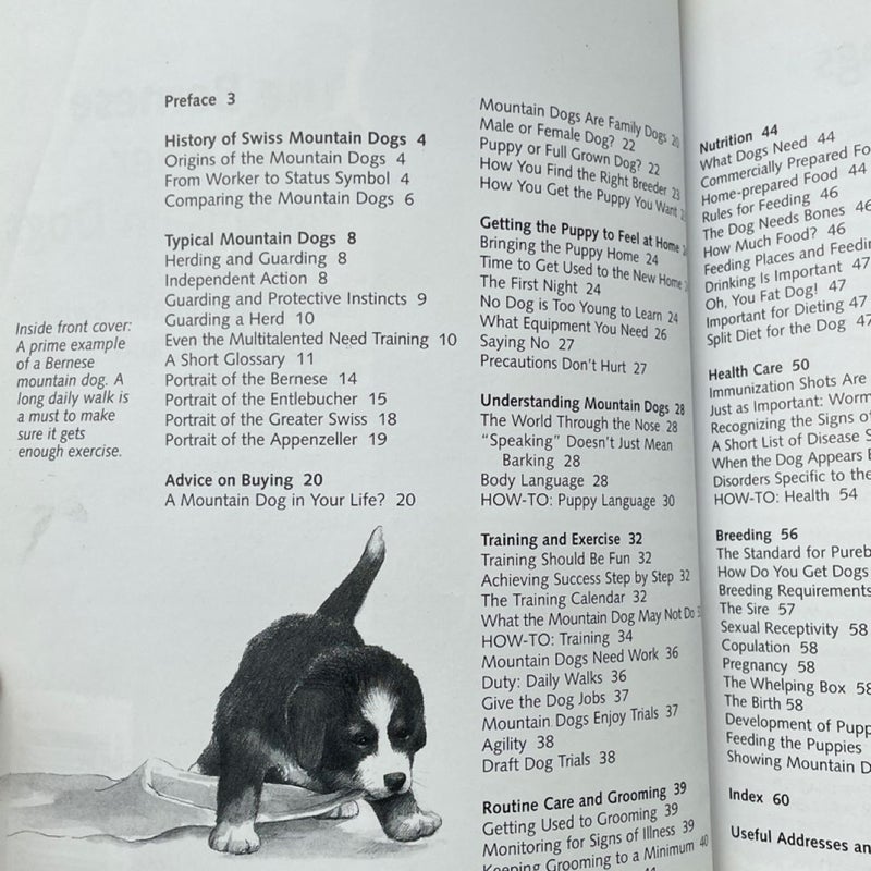 The Bernese And Other Mountain Dogs Complete Pet Owner's Manuals Gerd Ludwig