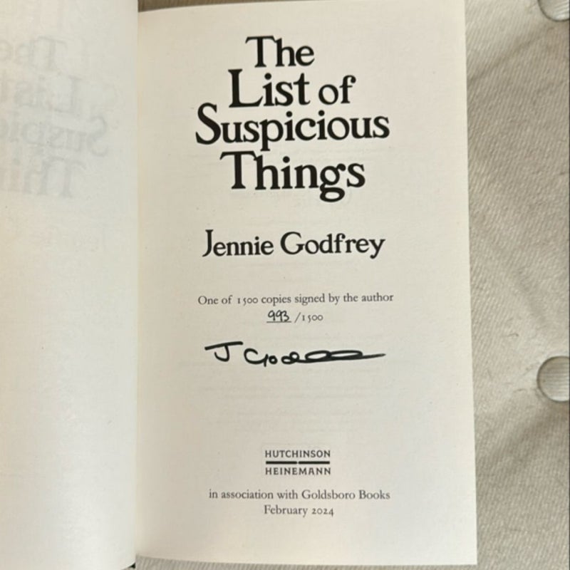 The List of Suspicious Things
