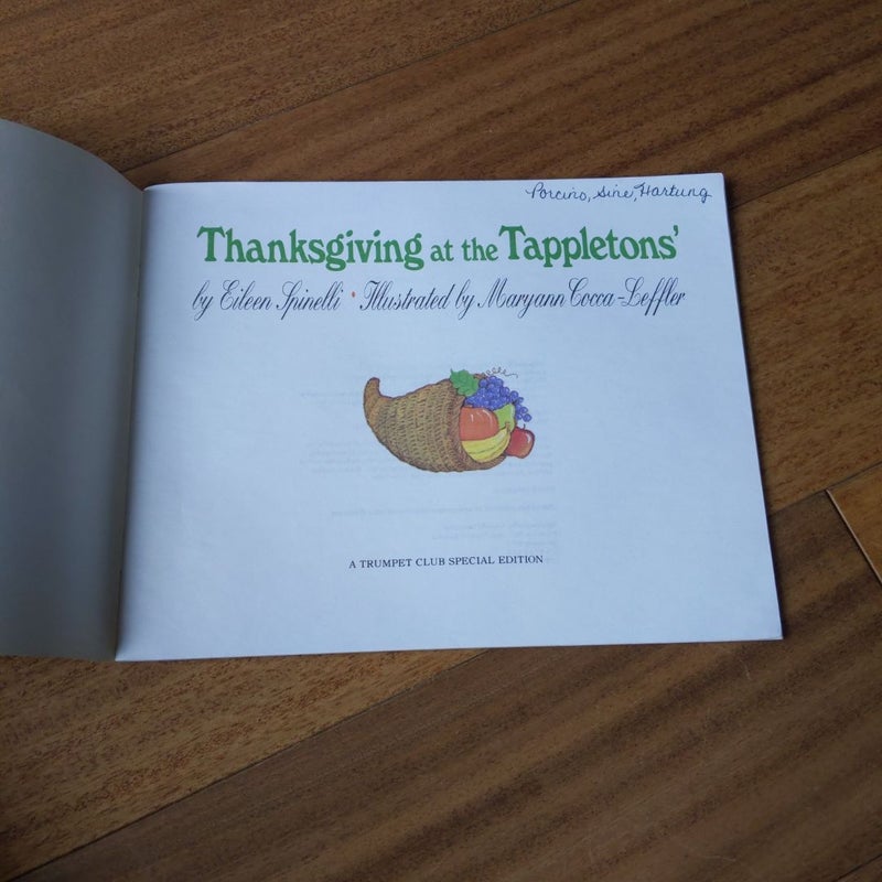Thanksgiving at the Tappletons'