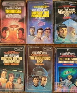 Book Lot of 6 Star Trek Original Series novels from the early 1980s