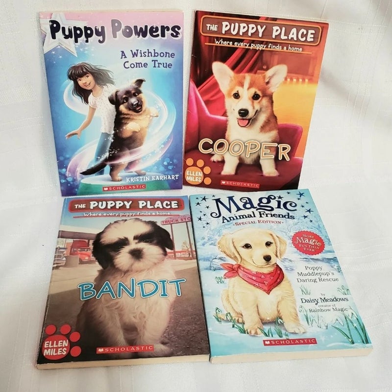 Childrens Puppy Themed Books Lot Of 4